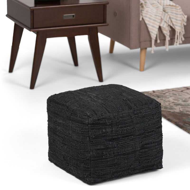 Fredrik - Handcrafted Square Pouf