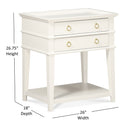 Carmona - 2 Drawer Tray Top Nightstand Pulls