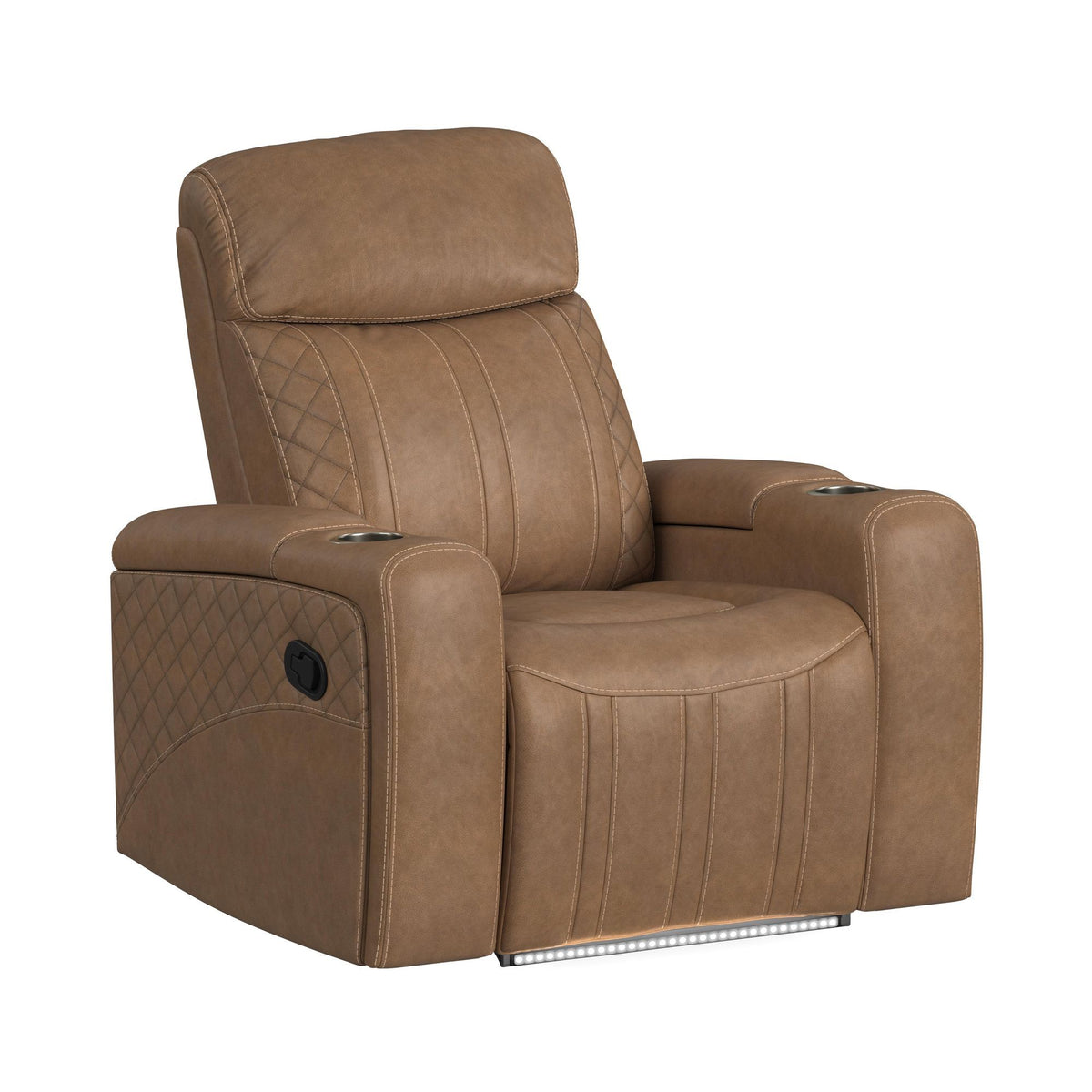 Side Kick Living Room Set in Light Brown by Elements International, view 10