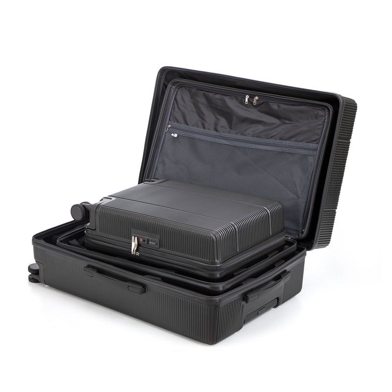 20" / 24" / 28" 3 Pieces / Set Spinner Wheel Luggage, Carry On Suitcase, Matching Color, TSA Combination Lock