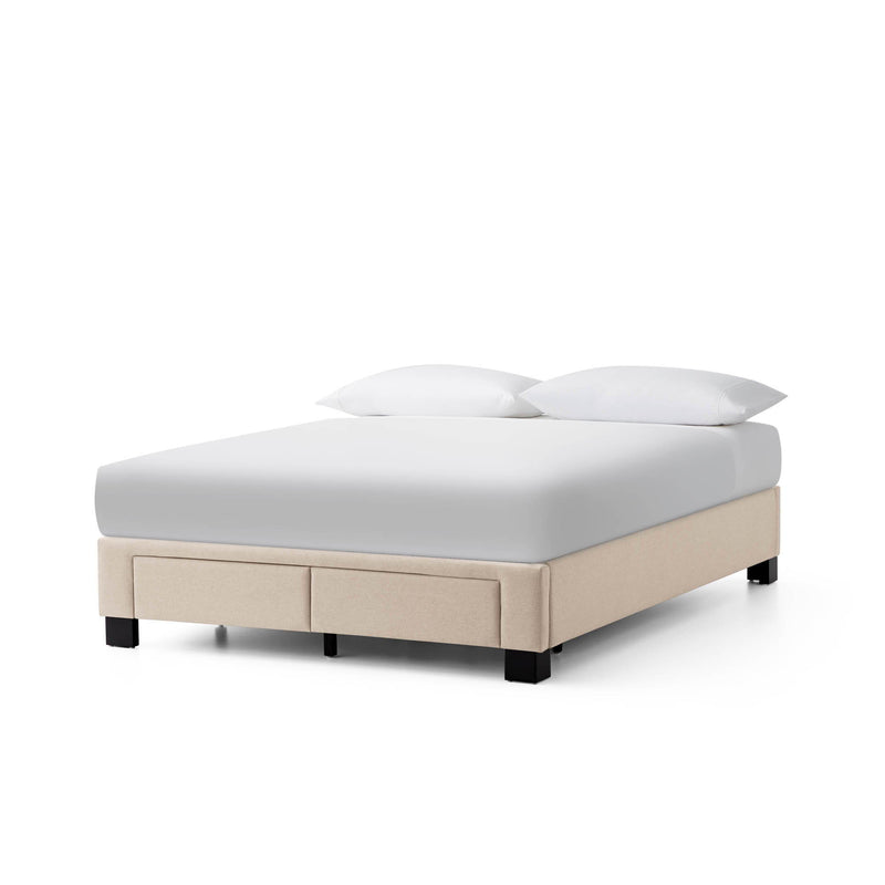 Duncan - Queen Platform Bed Base - Stone