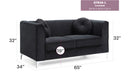 Delray - Micro Suede Loveseat