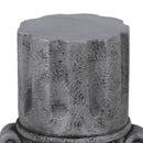 Outdoor End Table, Round Side Table For Patio And Garden - Antique Grey