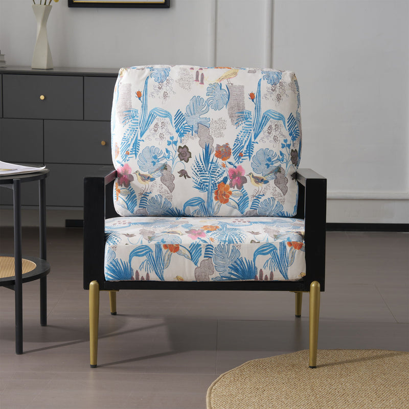 Modern Armchair With Solid Wood Frame