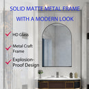 Arched Recessed Medicine Cabinet, Metal Framed Bathroom Wall Cabinet With Mirror And Adjustable Shelves, Wall Mirror With Storage For Bathroom