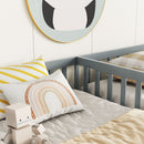 Double Floor Bed With Fence, Guardrails, Without Door