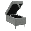 Versatile L Shaped Sofa Bed With Storage, Cup Holders, USB Ports Chenille