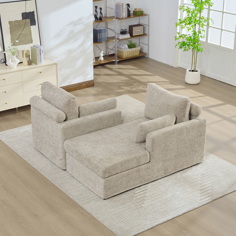 Wide Sofa Bed - Taupe