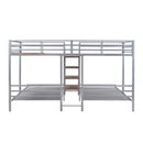 Metal Bunk Bed With Storage Shelves Staircase