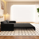 Queen Pull Out Sofa Bed, 3 In 1 Convertible Sleeper Sofa With Side Storage