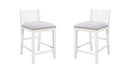 Graham - 3 Piece Small Space Counter Height Dining Table With Shelves And 2 Chairs (Set of 3)