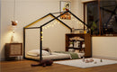 Bed House Frame With Shelves And Lights