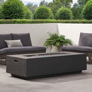 Modern Rectangle Fire Table 50,000 Btu