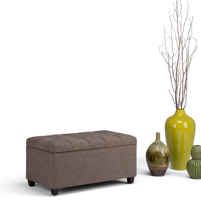 Sienna - Upholstered Storage Ottoman Bench