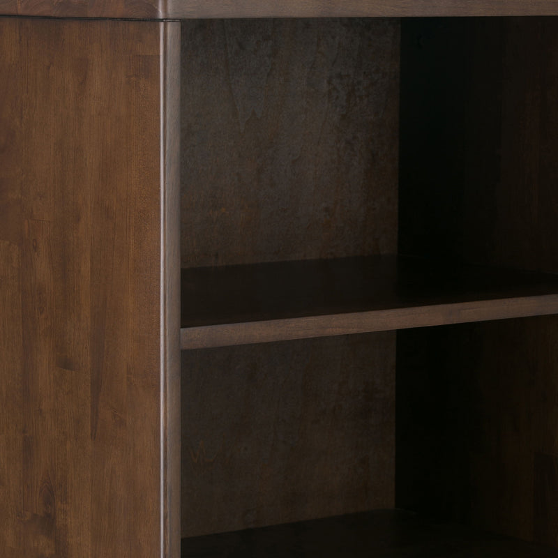 Harper - Bookcase With Storage - Walnut Brown