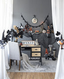 Standing Gnome With Gnome & Holding Banner, For Halloween Decor