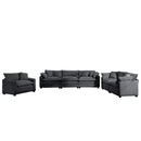 Elegant Corduroy Oversized Sectional Sofa Set With Deep Seats And Flexible Layout