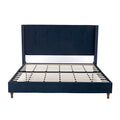 Peyton - Upholstered Bed With 54" High Headboard, Traditional Hand Buttoned Tufting