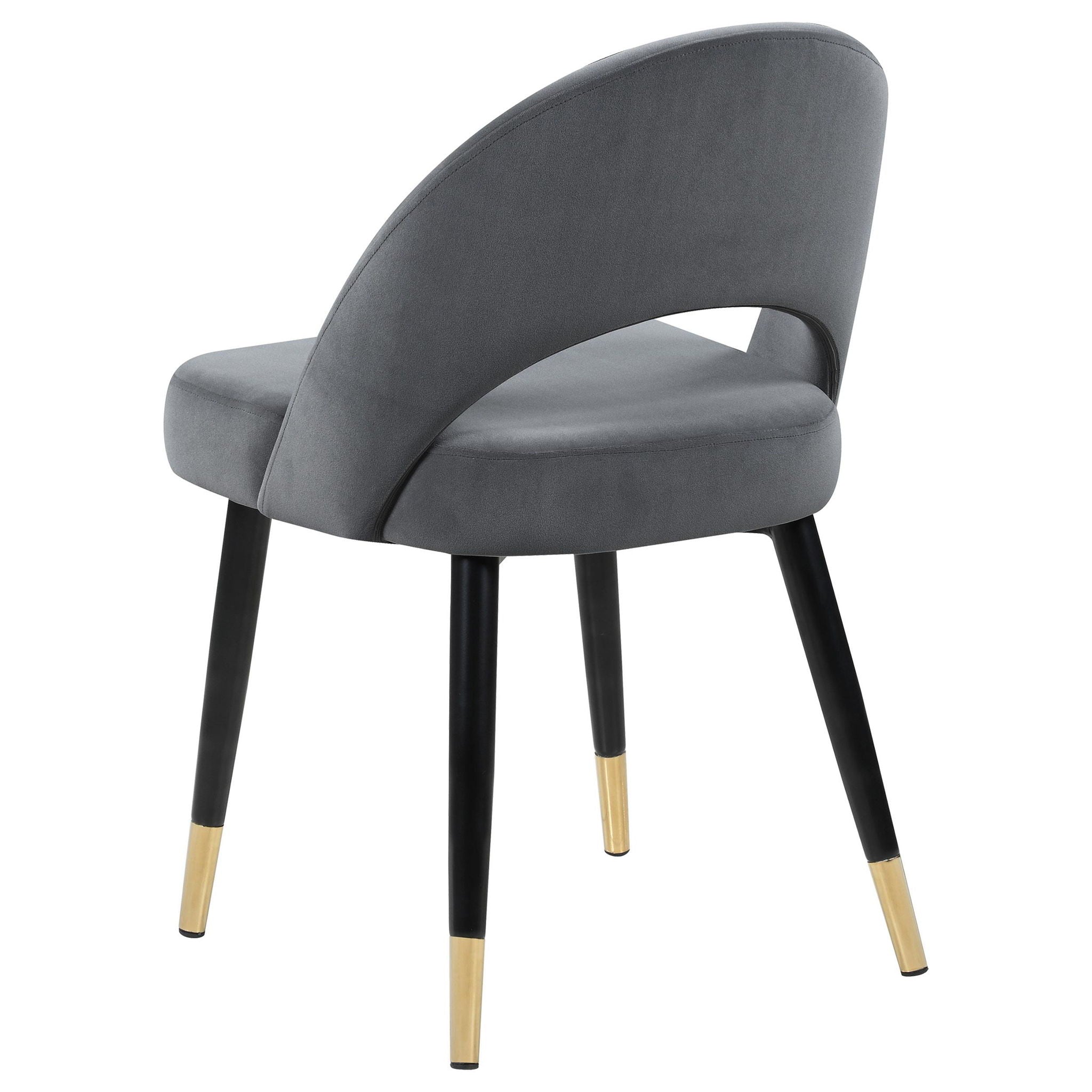 Lindsey Upholstered Dining Side Chair Grey (Set of 2) - Atlantic Fine Furniture Melbourne FL