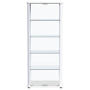 Aero - 5-Shelf Display Curio Cabinet With Led Lighting