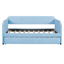 Upholstered Daybed Sofa Bed With Trundle Bed