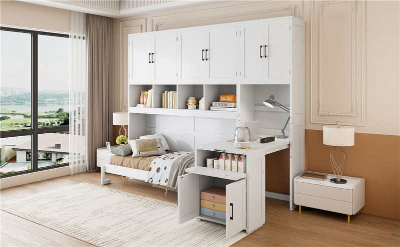 Murphy Wall Bed With Closet, Drawers & Desk