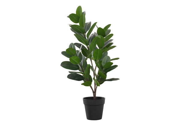 Artificial Plant, 28" Tall, Garcinia Tree, Indoor, Faux, Fake, Floor, Greenery, Potted, Real Touch, Decorative - Green / Black