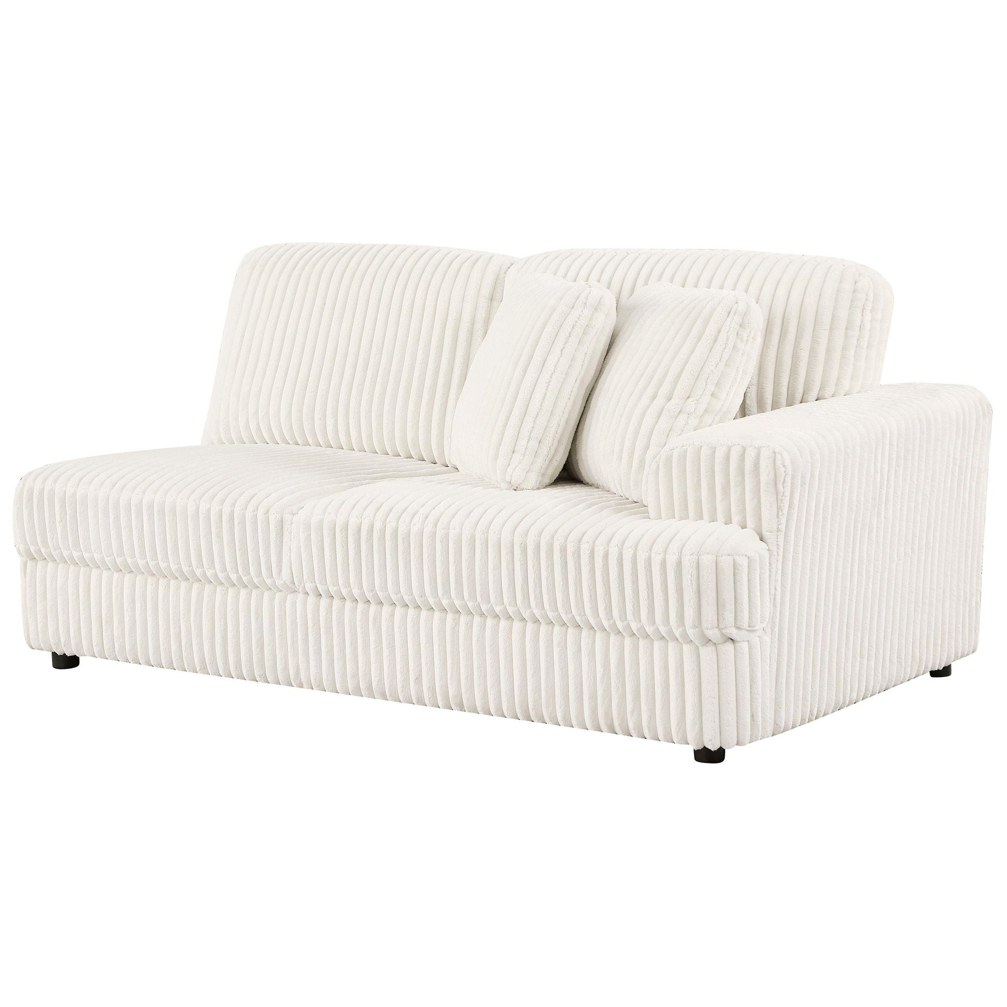 Emberson Upholstered RAF Cuddler Ivory