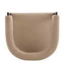 Modern Upholstered Accent Arm Chair With Barrel Back Design