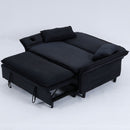 Modern Fabric Multi-Functional Sofa Bed With Adjustable Armrests And Backrests
