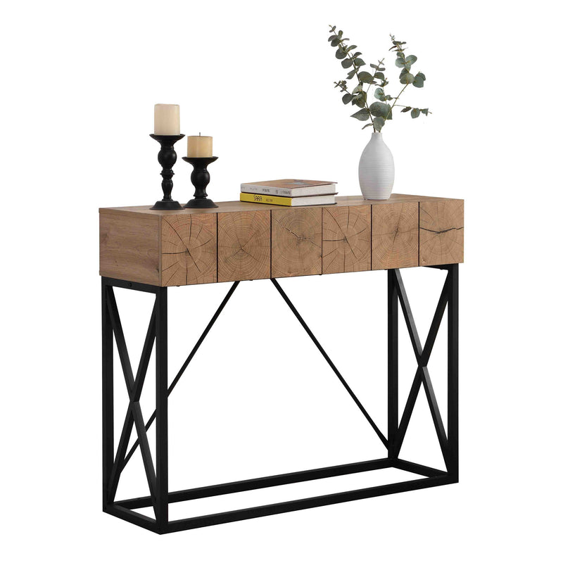Luxury Industrial Table With 2 Drawers
