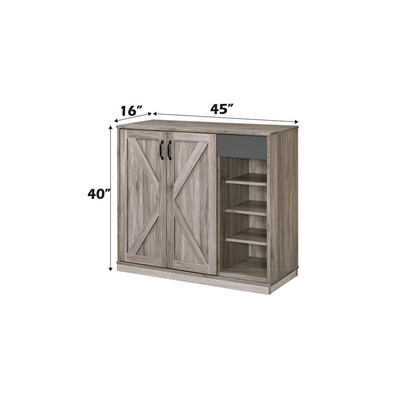 Toski - Shoe Cabinet - Rustic Gray Oak