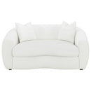 Isabella - Faux Sheepskin Upholstered Sofa Set