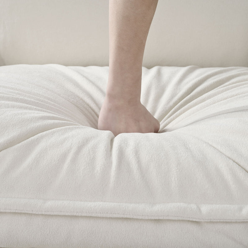 Modern Chenille Oversized Accent Chair, Comfy Single Sofa With Large Seat (Set of 2)