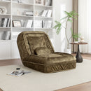 Upholstered Human Dog Bed And Pets, Bean Bag Floor Sofa With Massage Pillow, 5 Adjustable Positions & 2 Soft Pillows