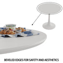 Mid-Century Round Dining Table With Pedestal Base For 2 - 4 People