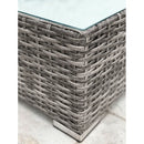 Seating Set With Cushions Handcrafted Wicker Design