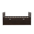 Multi-Functional Daybed with Drawers and Trundle, Espresso