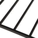 Twin Size Daybed Platform Bed Frame With Trundle Built In Casters - Black