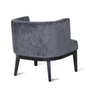 Contemporary Accent Chair With Tufted Diamond Stitching - Charcoal