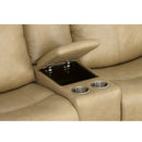 Odell - Power Reclining Loveseat With Console, Power Headrests & Lumbar - Stone