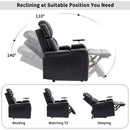 Power Recliner Theater Chair With Cooling Cup Holder, Bluetooth Speaker, LED Lights, USB Ports
