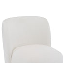 Modern Low Back Accent Upholstered Armless Living Room Chairs, Round Feet