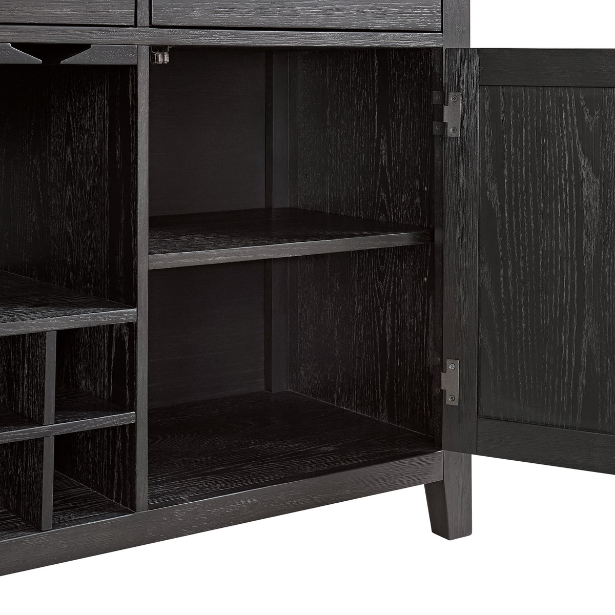 Axel Server in Light Gray / Espresso by Elements International, view 11