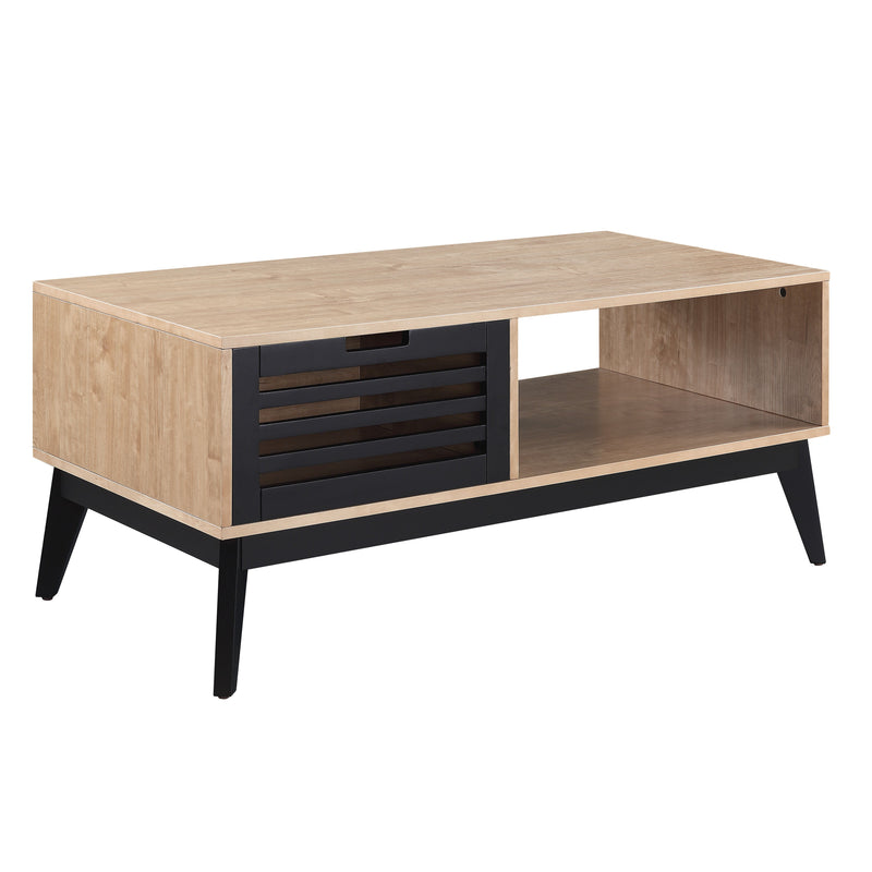 Gamaliel - Coffee Table - Oak & Espresso Finish