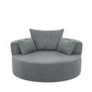 360° Swivel Accent Barrel Chair With 3 Removable Pillows For Living Room