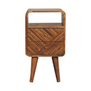Mini Lille Curved Nightstand - Oak