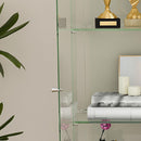 Premium 5 Tier Glass Display Case With 5 Dynamic LED Modes