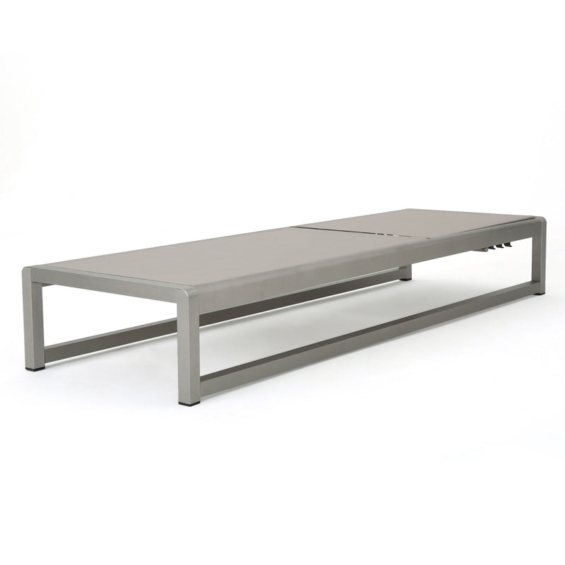 Outdoor Patio Chaise Lounge With 5 Reclining Positions