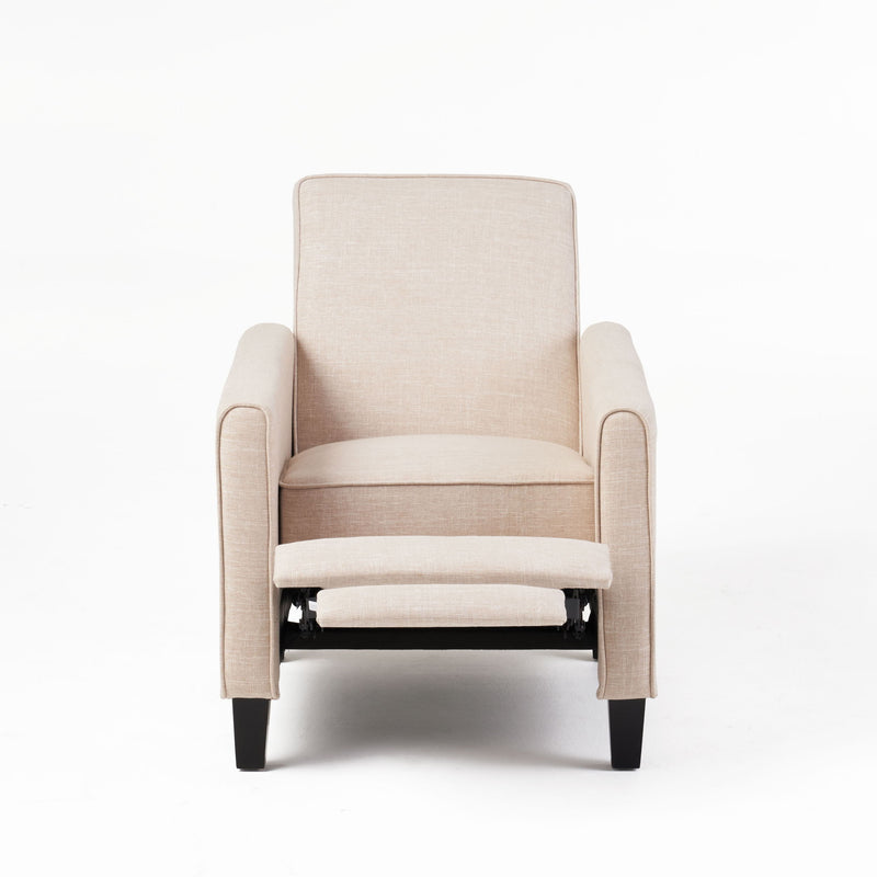 Linen Push Back Chair For Elegant Home